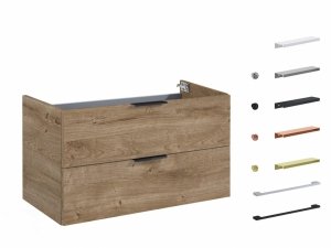 AQUAFORM - Set FRAME 80 2S zestaw szafka + umywalka DĄB CANELA 169334