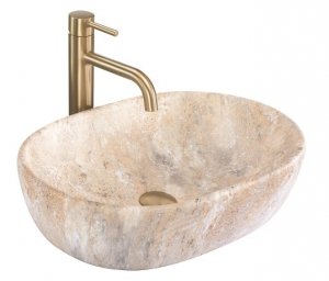 REA - Umywalka nablatowa AMELIA SAVANA MATT