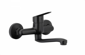 ARMATURA KRAKÓW KFA Bateria umywalkowa ścienna SPARC BLACK 5410-810-81