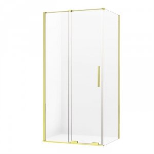 NEW TRENDY kabina prysznicowa narożna prostokątna Smart Light Gold złota 100x80 cm EXK-4228