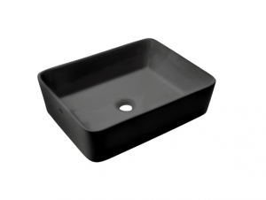 INVENA Umywalka nablatowa PAROS czarny CE-36-005-C