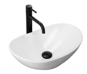 REA - Umywalka Nablatowa ROYAL Mini Biała