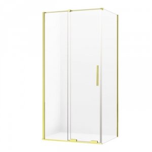 NEW TRENDY kabina prysznicowa narożna prostokątna Smart Light Gold złota 120x100 cm EXK-4240