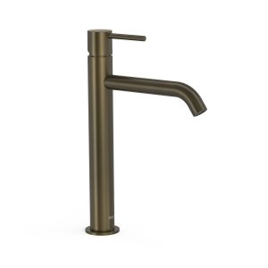 TRES STUDY Wysoka bateria jednouchwytowa umywalkowa- czarny brąz 26230701KMB