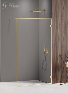 NEW TRENDY Kabina ścianka prysznicowa walk-in AVEXA GOLD SHINE 130x200 EXK-4319