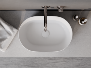 BESCO Umywalka nablatowa Lova Cera-Line 46 White UNC-46-LOB