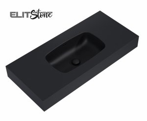 ELITA UMYWALKA DIMPLE 100 ŚCIENNA, MARMUR BLACK MATT 168863/RE041000027160