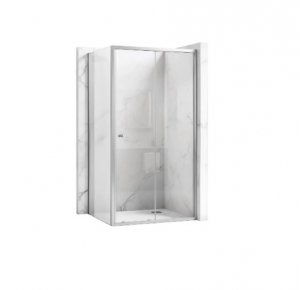 REA - Kabina Prysznicowa PRIMO SLIDE CHROM uchylne drzwi 110 + ścianka 90