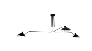 TOOLIGHT Lampa sufitowa 3 ramienna APP569-3C Czarna