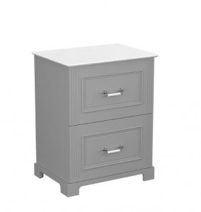 KROFAM - Szafka pod umywalkę OXFORD 60 cm, ciemno szary  OX 6070-54Z-S
