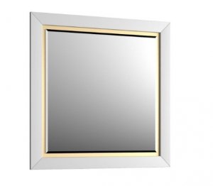 KROFAM - Lustro CHIC 80x80cm, biały satyna CH2 8095-0/43Z-W