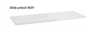 AQUAFORM - blat umywalkowy OTTIMA 100 pełny 100X2,5X46 Biały połysk  AQ.401-17010011