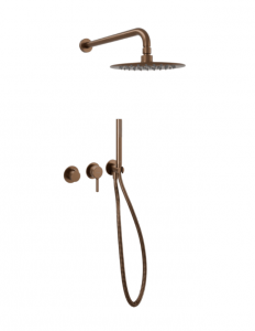 EXCELLENT PI Zestaw wannowo-prysznicowy podtynkowy miedziany szczotkowany AREX.1244.K.03CB