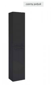 AQUAFORM - słupek wiszący dwu drzwiowy MADRID czarny połysk  AQ.401-164350
