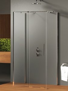 NEW TRENDY Kabina prysznicowa SMART 1D prostokątna przyścienna U 140x80x200 szkło czyste 8mm Active Shield 2.0  EXK-4082