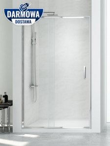 NEW TRENDY Drzwi wnękowe prysznicowe przesuwne 100x195 NEW CORRINA D-0089A
