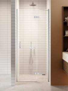 NEW TRENDY DRZWI WNĘKOWE NESTA CHROME, DRZWI POJEDYNCZE 110x200 1P D-0853A