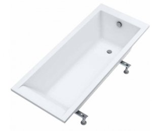 AQUAFORM - Wanna akrylowa prostokątna GARDA biała 140x70x57 + stelaż  WAAK.G-GARDA-140X70