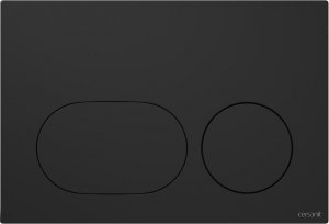CERSANIT - Przycisk spłukujący DUETO kolor czarny matowy  K97-0637