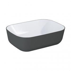 ELITA UMYWALKA RENI BICOLOR 46x33 BLAT, CERAM WHITE HG/ANTHRACITE MATT 146113/RE040460896130
