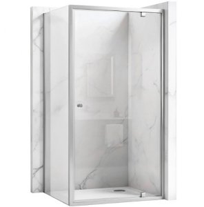 REA - Kabina Prysznicowa PRIMO SWING CHROM uchylne drzwi 80 + ścianka 100