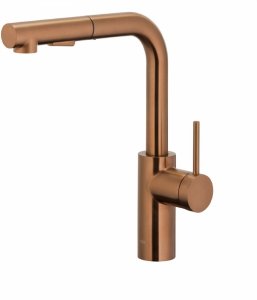 ARMATURA KRAKÓW KFA bateria kuchenna z wyciąganą wylewką DUERO BASIC ROSE GOLD 6623-110-34