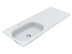 MIRAGGIO Umywalka LAKE 1250 L MATT 8815429
