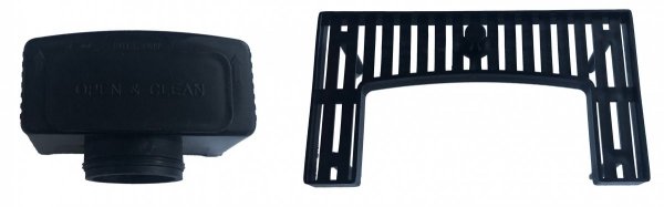 AQUALine - Odpływ liniowy posadzkowy czarny/black 2w1 pod płytkę 110cm L04BK