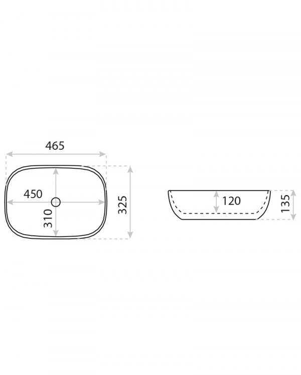 LAVITA Umywalka nablatowa Arke