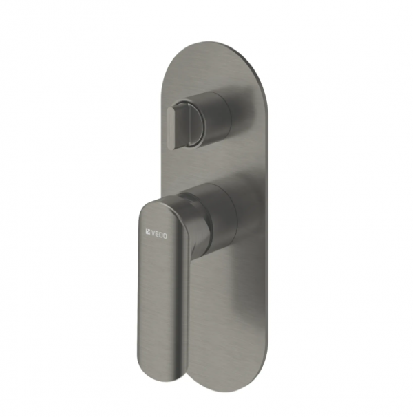 VEDO Bateria wannowo-natryskowa podtynkowa II 2-wyjściowa ALETTA GRAFITE VBA5016/SG