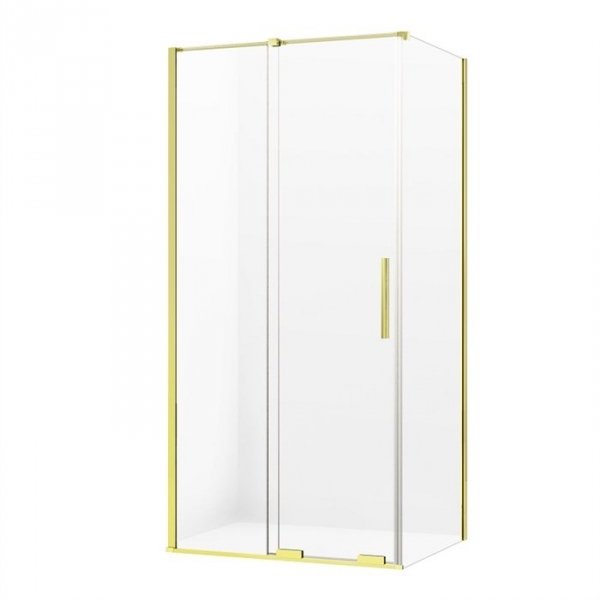 NEW TRENDY kabina prysznicowa narożna prostokątna Smart Light Gold złota 100x100 cm EXK-4230