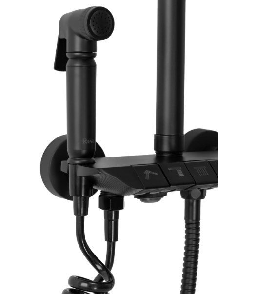 REA - Zestaw Prysznicowy REA MAX Black/Czarny