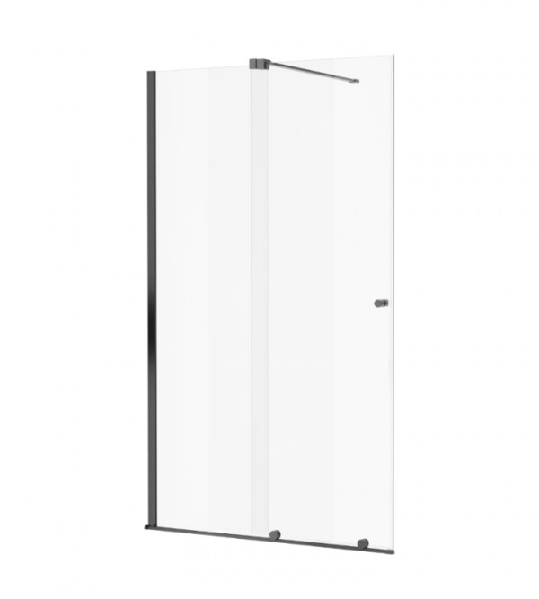 EXCELLENT Ortigo walk-in drzwi prysznicowe przesuwne 140x200 cm, powłoka Clean Control, grafit szczotkowany KAEX.5012.K.1400.AB 