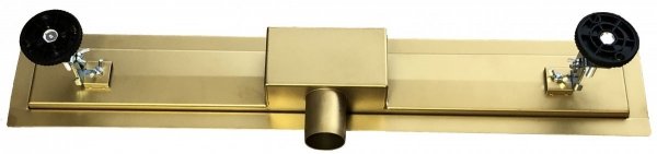 AQUALine - Odpływ liniowy posadzkowy złoty/gold 2w1 pod płytkę 120cm L04GL