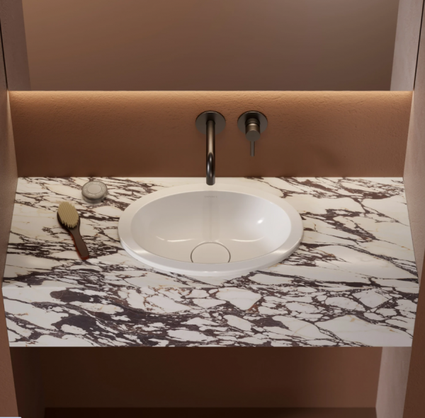 OMNIRES umywalka podblatowa, 38 x 25 cm SHELL M+ biały połysk SHELL380UPBP