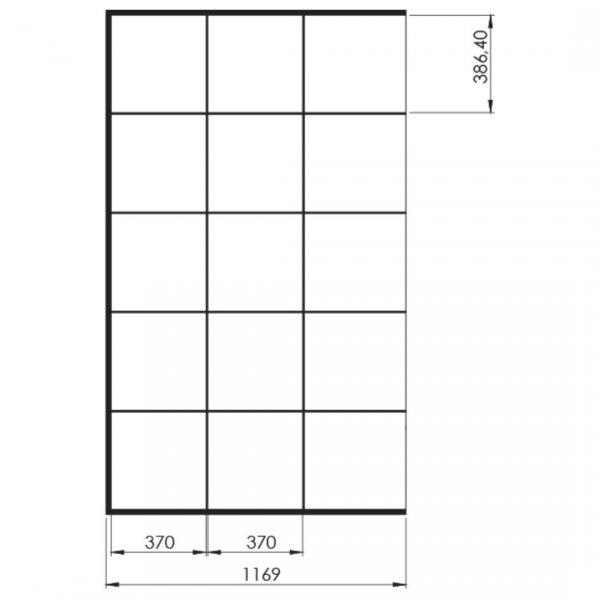 NEW TRENDY - Kabina Walk In New Modus BLACK 90X200 EXK-0104