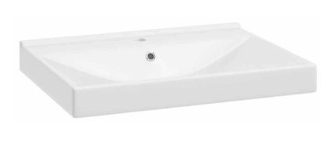 AQUAFORM - umywalka meblowa ceramiczna LAREDO 80 głębokość 45 biała z otworem  AQ.448-0431180