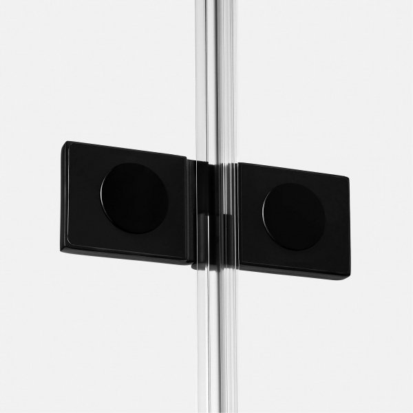 NEW TRENDY Kabina prysznicowa REFLEXA BLACK 1D prostokątna L 90x70x200 szkło czyste 6mm Active Shield 2.0 EXK-4924