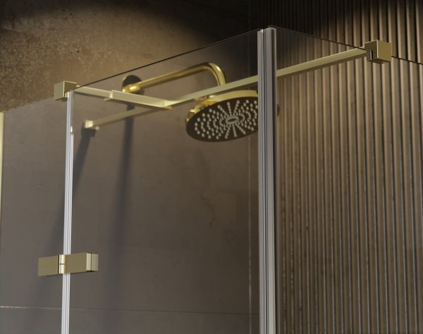 BESCO Kabina prysznicowa Pixa Gold 120x90 Lewa PPL-129-195G