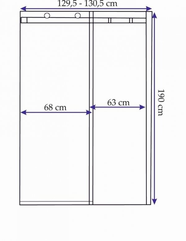 REA - Drzwi prysznicowe przesuwne NIXON-2 120cm