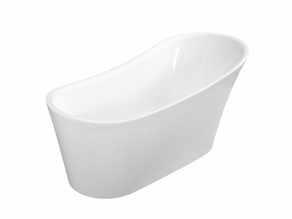 BESCO Wanna wolnostojąca Calima 170x74 + maskownica syfonu z przelewem biała #WAS-170-CBI