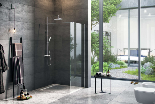 EXCELLENT Vidoq walk-in ścianka prysznicowa prosta 120x200 cm, powłoka Clean Control, chrom KAEX.1506.1200.LP.CR