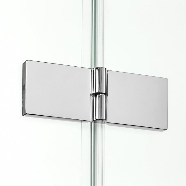 NEW TRENDY Drzwi prysznicowe wnękowe podwójne składane NEW SOLEO 190x195 D-0261A