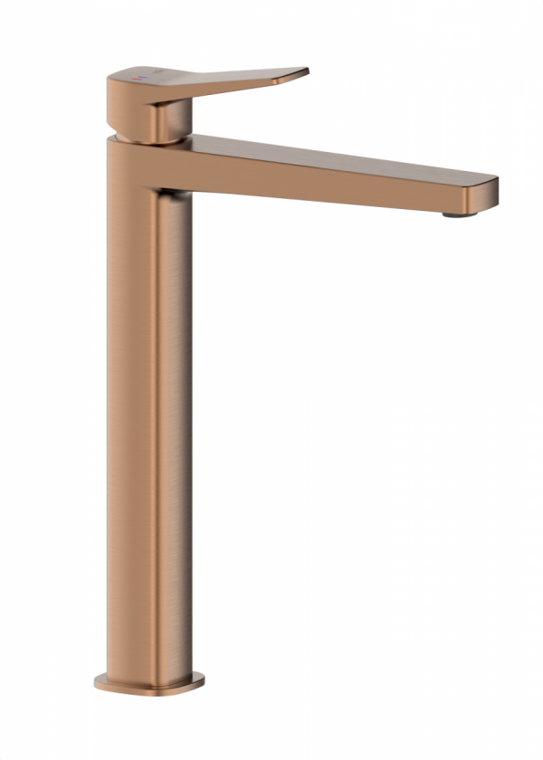 ARMATURA KRAKÓW KFA Bateria umywalkowa nablatowa MALAGA BRUSHED ROSE GOLD 4522-712-34