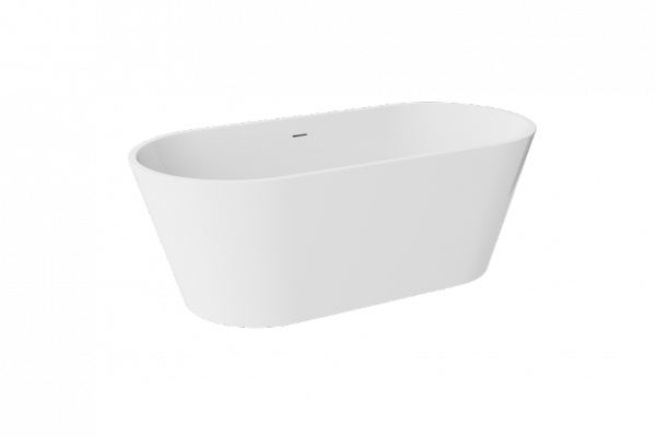BESCO Wanna wolnostojąca Deeva 180x80 + maskownica odpływu biała #WWA-180-DBI