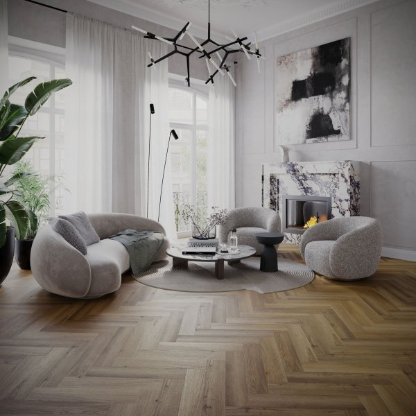 Panele winylowe VinCore Herringbone Plus Lyon zintegrowany podkład  EV-CC-45X-0525-4V-05TE-003 23/33 6mm