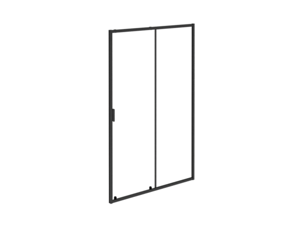 BESCO Drzwi prysznicowe przesuwne Zarya Black 130 DZB-130