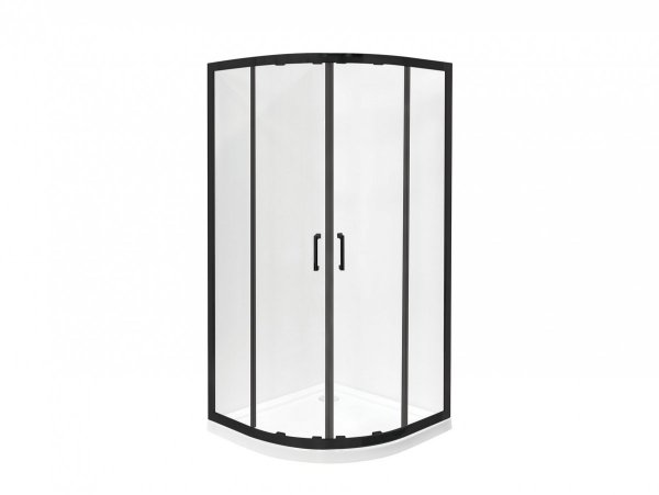 BESCO Kabina półokrągła Modern Black 80x80x190 MPB-80-190-C 
