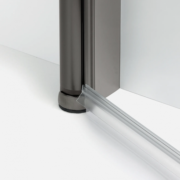 NEW TRENDY Drzwi wnękowe New Soleo Gunmetal Brushed 90x195, pojedyncze, składane D-0542A/D-0543A