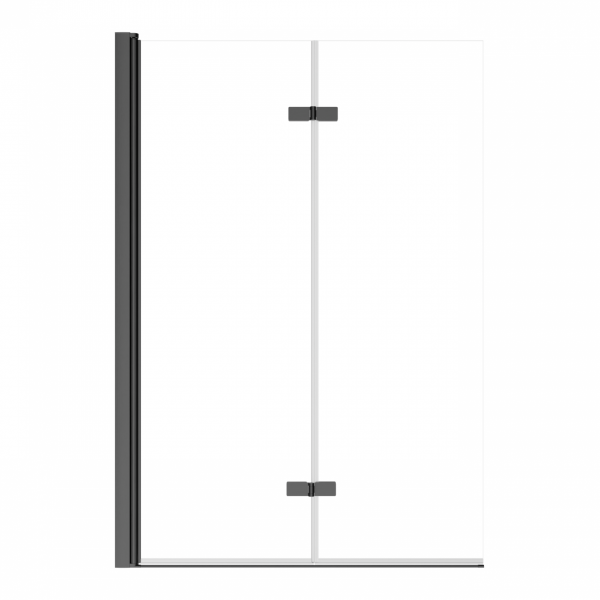 BESCO Parawan nawannowy 2-skrzydłowy Lumix gun metal 100x145 PLGM-2S
